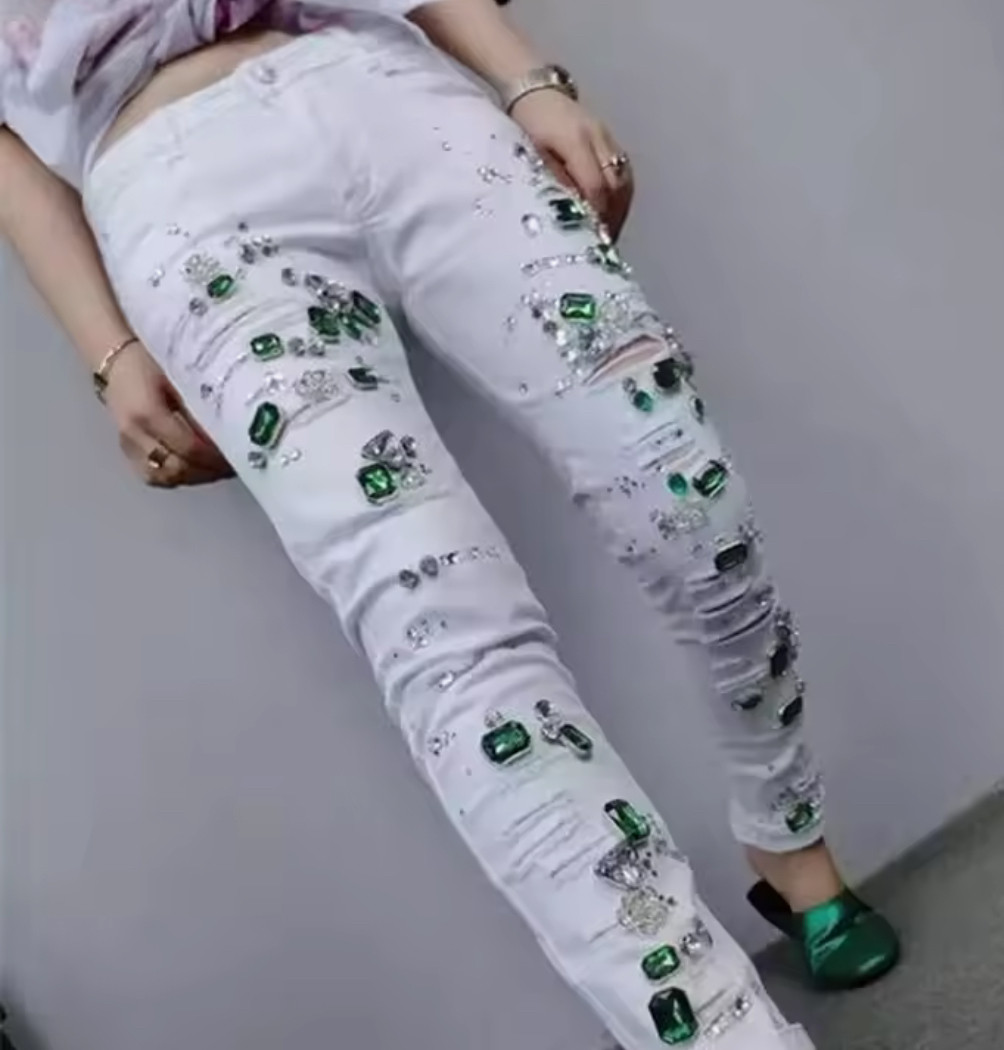 【履くアート】デニム ボトム レディース デニムパンツ 気分が上がる洋服 25〜32まで対応