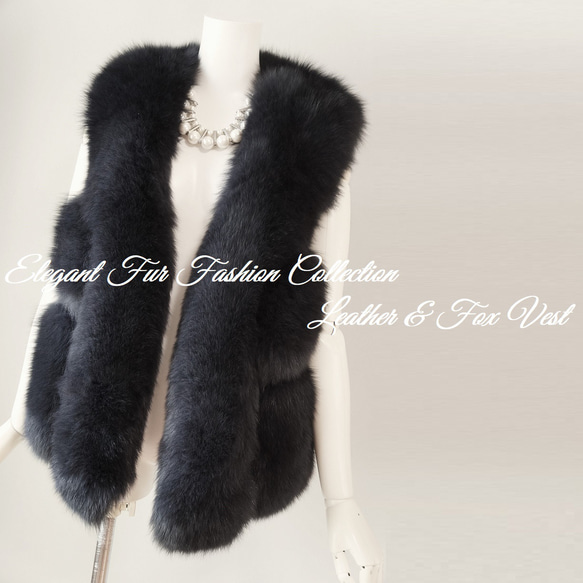 扱いやすいブラックが嬉しい☆大人可愛いブラックフォックスファー