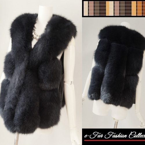 扱いやすいブラックが嬉しい☆大人可愛いブラックフォックスファー