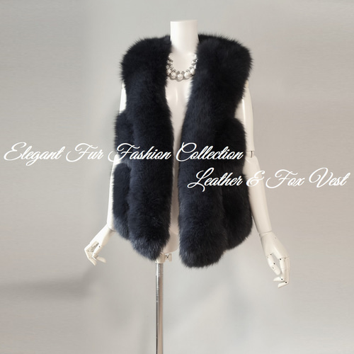 扱いやすいブラックが嬉しい☆大人可愛いブラックフォックスファー