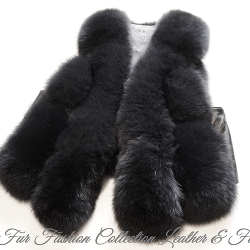 扱いやすいブラックが嬉しい☆大人可愛いブラックフォックスファー