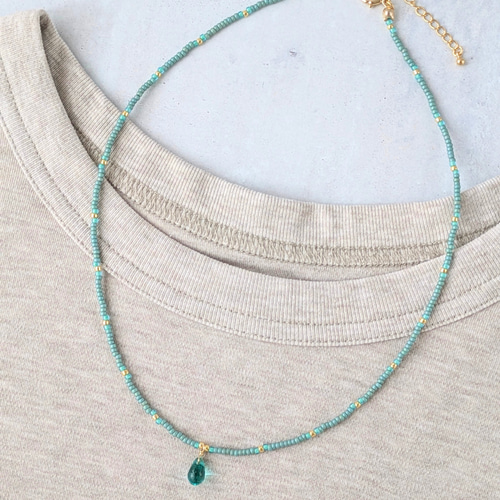 エメラルドのビーズネックレス 楽天市場】エメラルド ビーズネックレスの通販