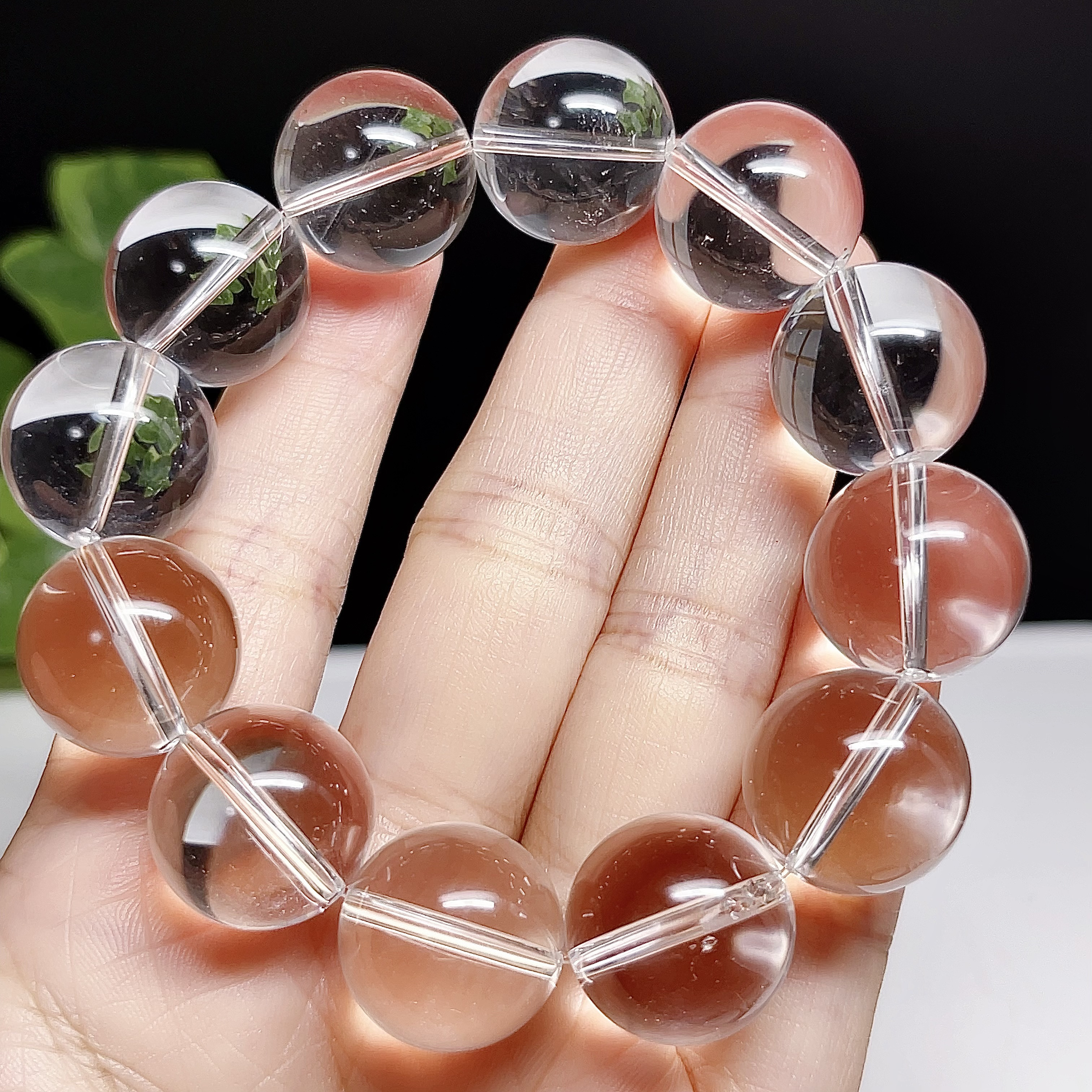 ヒマラヤ　水晶　ブレスレット　　天然石　マニカランクォーツ 【超高品質】 7