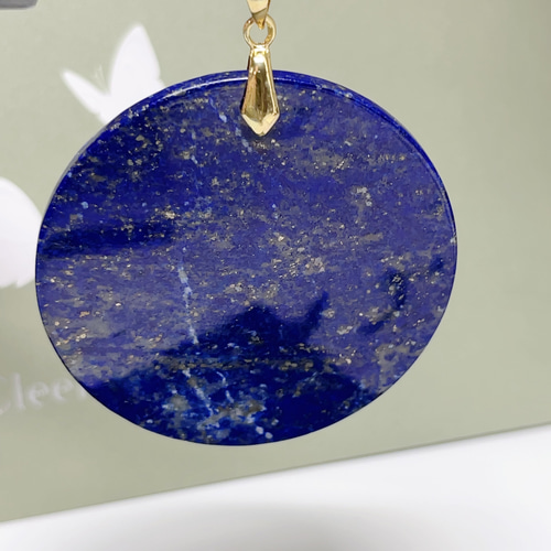 ラピスラズリ ペンダントトップ ネックレス 天然石 【超美品】10