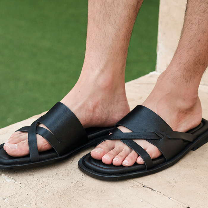 レザーサンダル ストラップサンダル メンズ サンダル レザーシューズ 本革サンダル