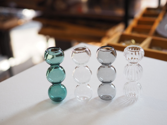 ミニチュア　バブルボール　フラワーベース　19×51ｍｍ 1個 8枚目の画像