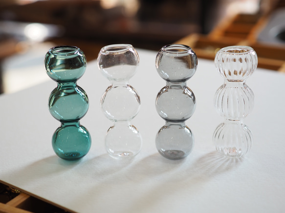 ミニチュア　バブルボール　フラワーベース　19×51ｍｍ 1個 4枚目の画像