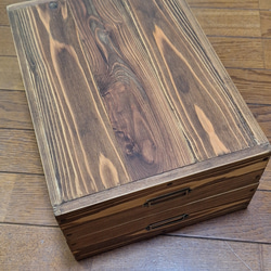 ちょっとあったら良いな  ネームプレート付きA4サイズ木箱 8枚目の画像