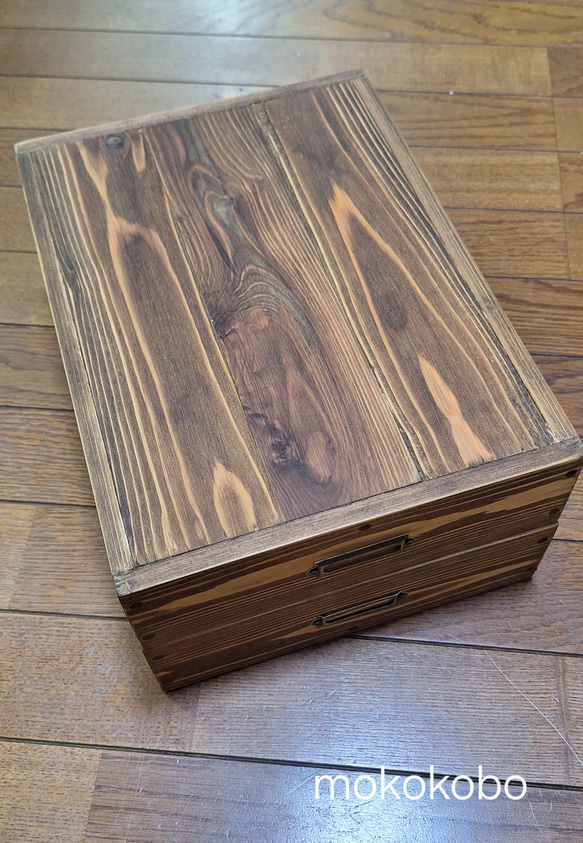 ちょっとあったら良いな  ネームプレート付きA4サイズ木箱 8枚目の画像