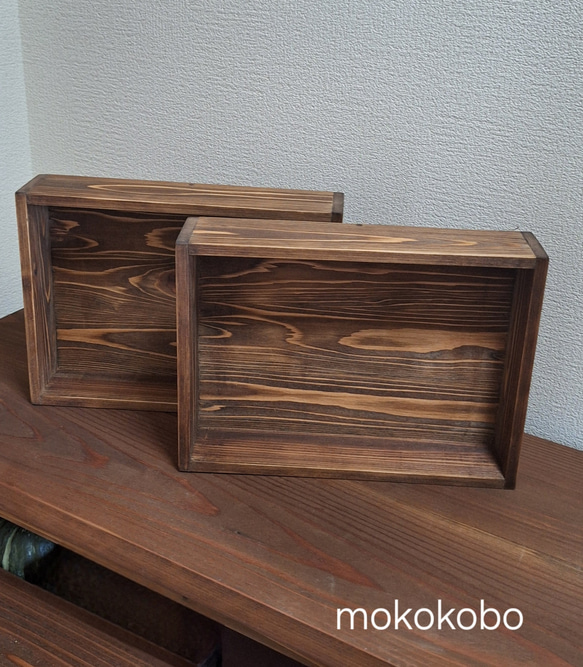 ちょっとあったら良いな  ネームプレート付きA4サイズ木箱 4枚目の画像