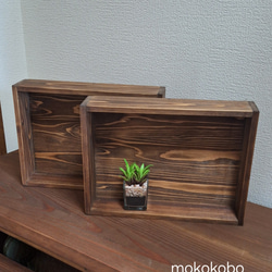 ちょっとあったら良いな  ネームプレート付きA4サイズ木箱 5枚目の画像