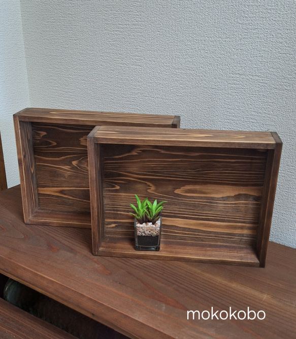 ちょっとあったら良いな  ネームプレート付きA4サイズ木箱 5枚目の画像