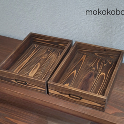 ちょっとあったら良いな  ネームプレート付きA4サイズ木箱 3枚目の画像