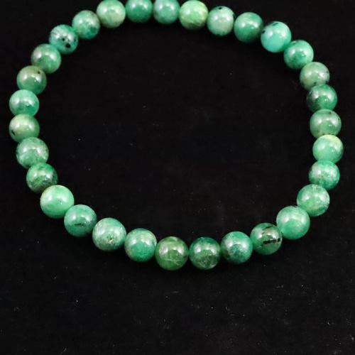エメラルド ディープ カラー 3A 6mmブレスレット 10.0g #66575