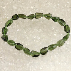 モルダバイト タンブル ブレスレット 鑑別書付 10.0g #23320