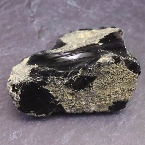 隠岐の島 黒曜石 原石 ディレクトリーカード付 54.9g #71824 天然石