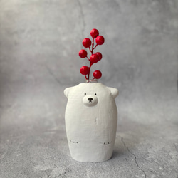 穴窯　焼き締め花器 穴窯による焼き締めの小壺（炭化） yk-3 一輪挿し・花瓶・花器