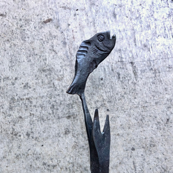 お魚跳ねる　ロートアイアン製　蚊取り線香ホルダー 7枚目の画像