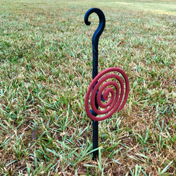 ロートアイアン製　蚊取り線香ホルダー 3枚目の画像