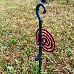 ロートアイアン製　蚊取り線香ホルダー 4枚目の画像