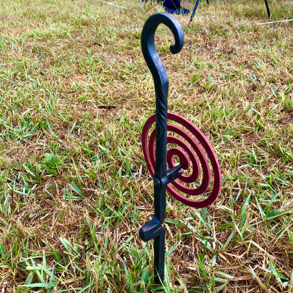 ロートアイアン製　蚊取り線香ホルダー 4枚目の画像