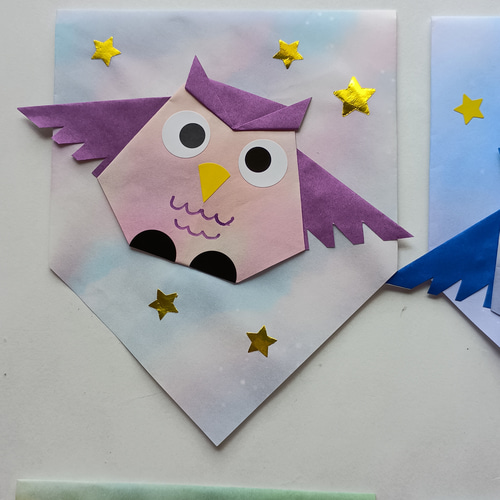 折り紙 壁面飾り フクロウ ガーランド 秋 幼稚園 保育園 施設 その他