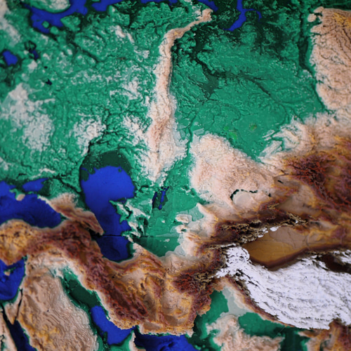 地球を手に取る感動】A1特大 立体世界地図 - 87cmの迫力アート＆癒し