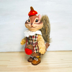 ●yoshimaruさんレア小さな小さなりすリスミニチュア作家ぬいぐるみ作家ベア ○yoshimaruさんレア小さな小さなりすリスミニチュア作家ぬいぐるみ