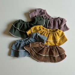 ダブルガーゼのフリルスタイ 1枚目の画像