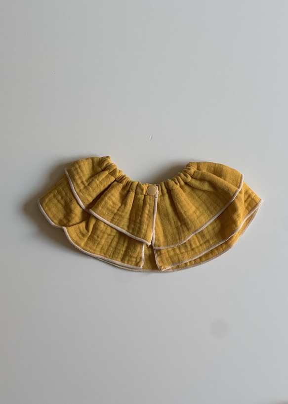 ダブルガーゼのフリルスタイ 6枚目の画像