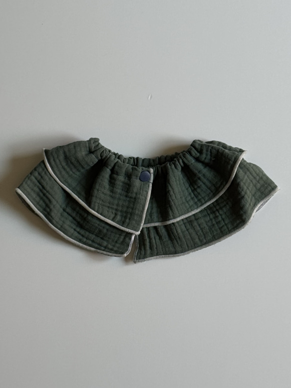 ダブルガーゼのフリルスタイ 11枚目の画像