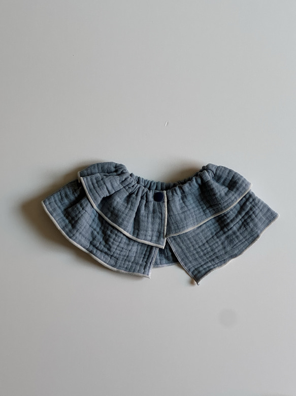 ダブルガーゼのフリルスタイ 8枚目の画像