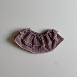 ダブルガーゼのフリルスタイ 4枚目の画像