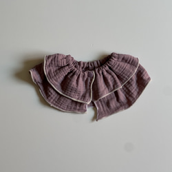 ダブルガーゼのフリルスタイ 5枚目の画像