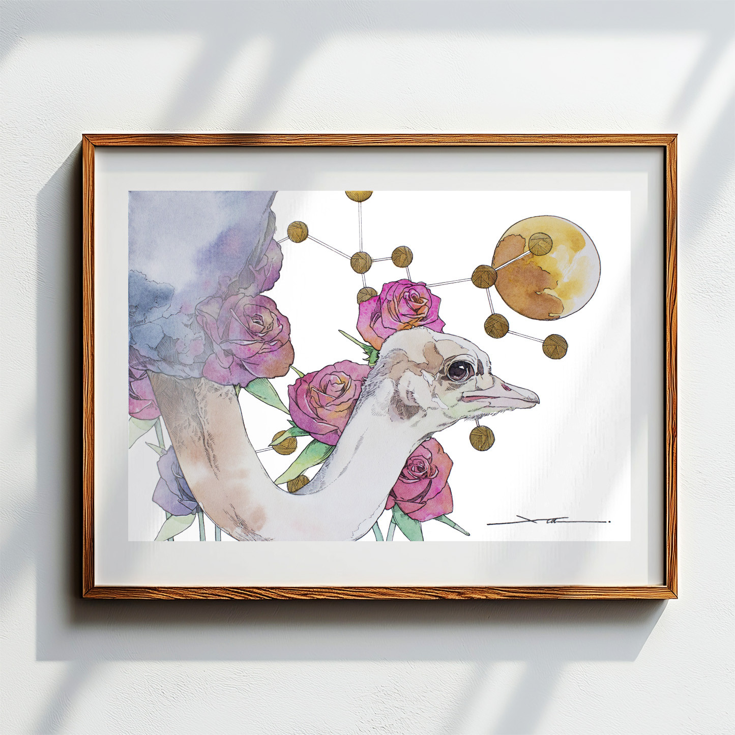 いて座_水彩原画_イラスト