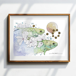 桜_水彩原画_イラスト 絵画 n.akabae 通販 15724225｜Creema