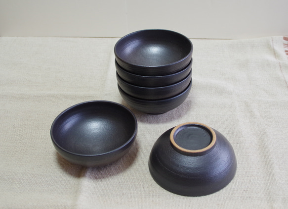黒マットの取り鉢・ぼうる Φ11.0 3枚目の画像