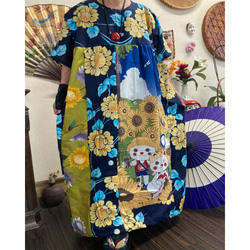 ♡着物リメイク♡大島紬チュニック(❁ᴗ͈ˬᴗ͈) SOLD 着物リメイク チュニック 大島紬 FREE SIZE チュニック