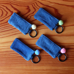 Kogin刺繡迷你錢包，附登山扣；Naminami [刺繡⌘刺繡]迷你收納包，附登山扣，多功能收納包，可客製化 第10張的照片