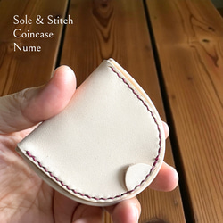 Sole&Stitch◇靴屋が作る革小物◇ミニトートバッグ／ネイビー