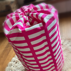 ☆ミルク缶カバー☆ピンク☆北欧☆ポットン落としに☆元保育士ママ☆手作りおもちゃ♫ 2枚目の画像