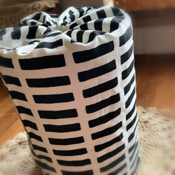 ☆ミルク缶カバー☆黒☆北欧☆ポットン落としに☆元保育士ママ☆手作りおもちゃ♫ 2枚目の画像