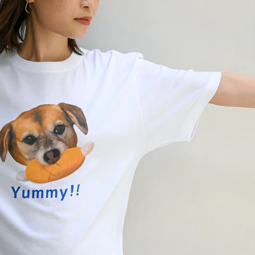 ペットの写真でつくる、世界にひとつのオーダーメイドTシャツ Tシャツ