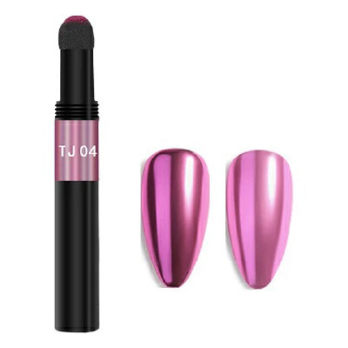 ネイルアートパウダーペン 全12色 ミラーパウダー メタリックパウダー