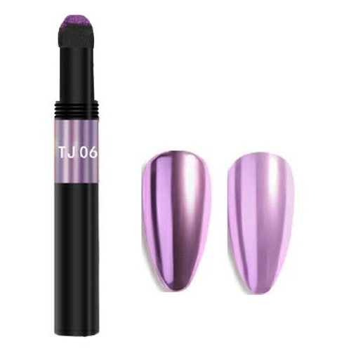 ネイルアートパウダーペン 全12色 ミラーパウダー メタリックパウダー