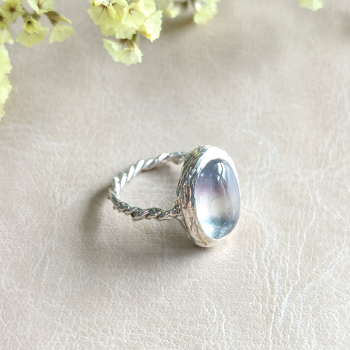 SV925］Hotarugi-蛍樹- 〜レインボーフローライトリング〜 木 虹 植物