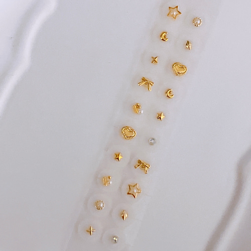 耳ツボジュエリー♡大人シンプルゴールド20粒/オフィス/小パーツ