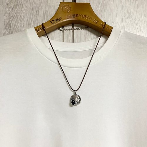 70’s Vintage オニキス シルバー ネックレス ヴィンテージ メキシカンシルバー925 イーグルマーク 70's オニキス