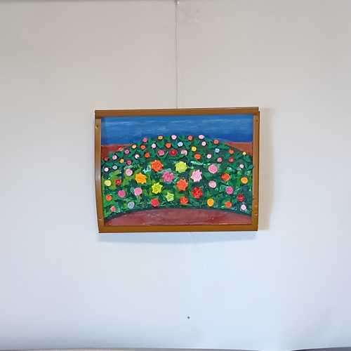 未来アート「芍薬の花壇」（クレイ絵画） 絵画 山川工房、フェル