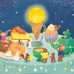 お月見ポストカード　3枚セット 4枚目の画像